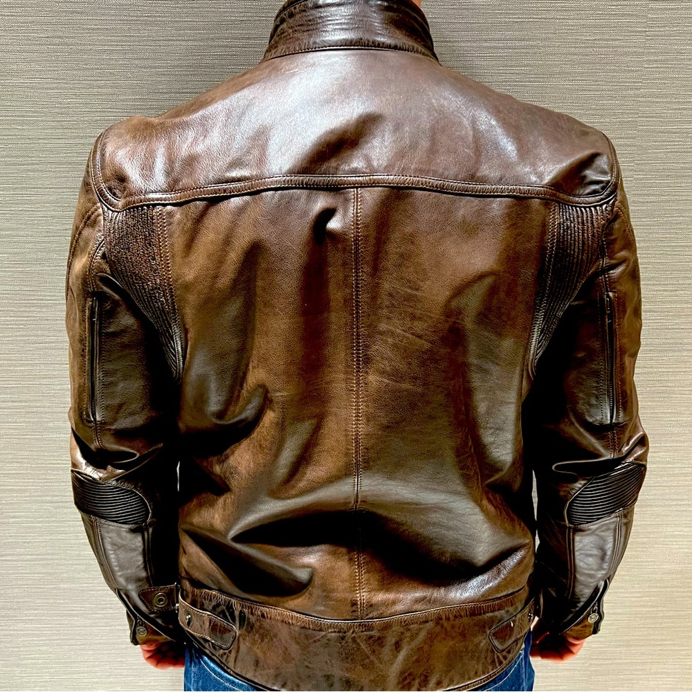 MATCHLESS LEATHER JACKET - KENSINGTON- antique brown / L (Eur) or M (Amer)